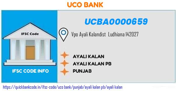 Uco Bank Ayali Kalan UCBA0000659 IFSC Code