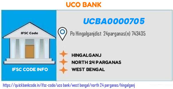 Uco Bank Hingalganj UCBA0000705 IFSC Code