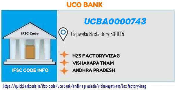 UCBA0000743 UCO Bank. HZS FACTORY VIZAG