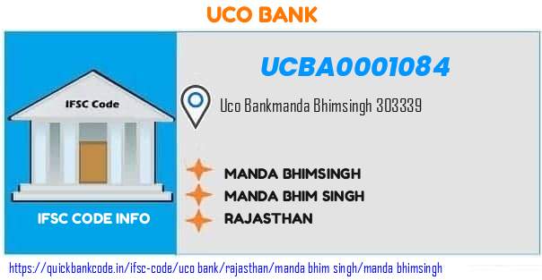 Uco Bank Manda Bhimsingh UCBA0001084 IFSC Code