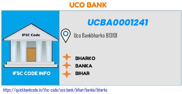 Uco Bank Bharko UCBA0001241 IFSC Code