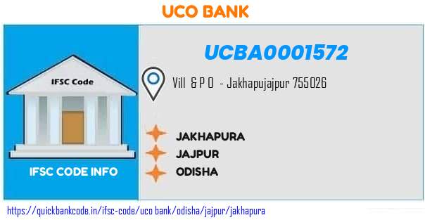 Uco Bank Jakhapura UCBA0001572 IFSC Code