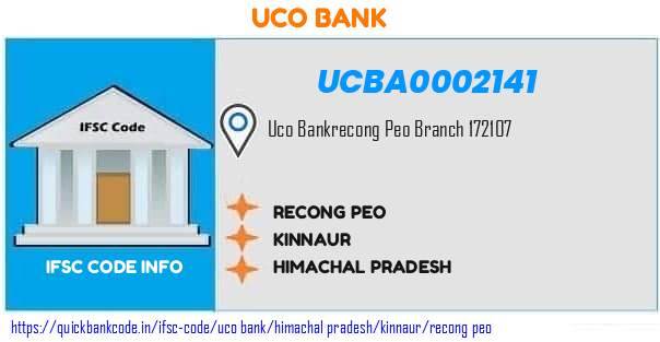 Uco Bank Recong Peo UCBA0002141 IFSC Code