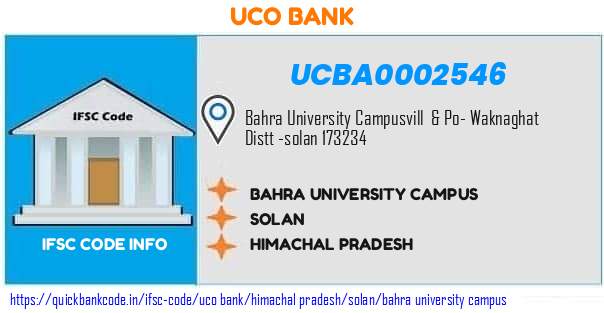 Uco Bank Bahra University Campus UCBA0002546 IFSC Code