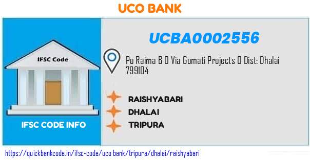 Uco Bank Raishyabari UCBA0002556 IFSC Code