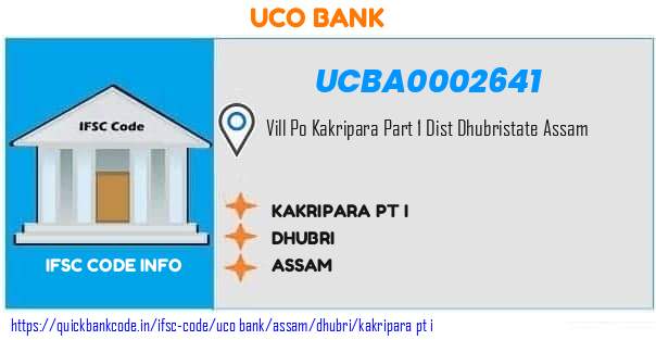 Uco Bank Kakripara Pt I UCBA0002641 IFSC Code