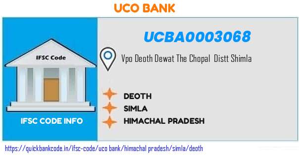 UCBA0003068 UCO Bank. DEOTH