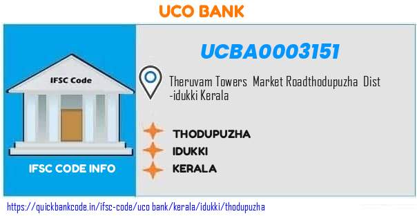 Uco Bank Thodupuzha UCBA0003151 IFSC Code
