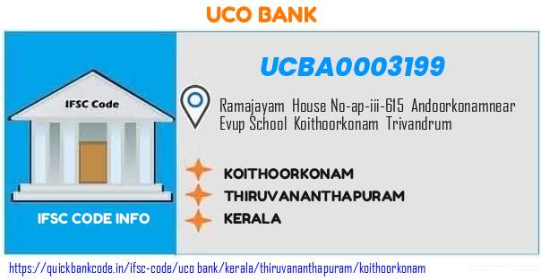 UCBA0003199 UCO Bank. KOITHOORKONAM