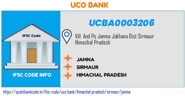 Uco Bank Jamna UCBA0003206 IFSC Code