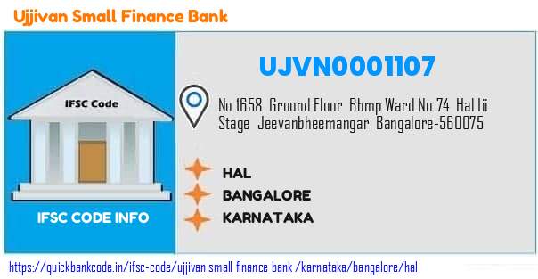 Ujjivan Small Finance Bank Hal UJVN0001107 IFSC Code