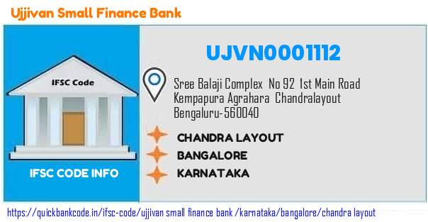 Ujjivan Small Finance Bank Chandra Layout UJVN0001112 IFSC Code