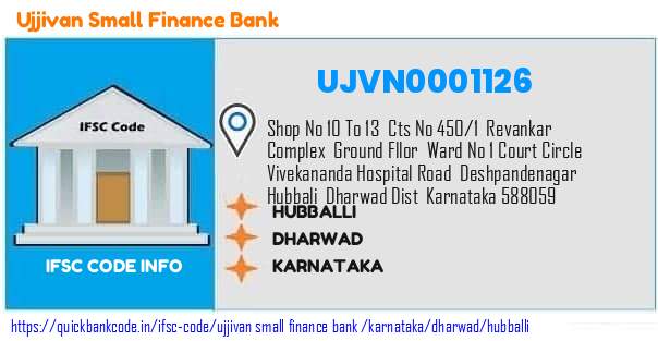 Ujjivan Small Finance Bank Hubballi UJVN0001126 IFSC Code