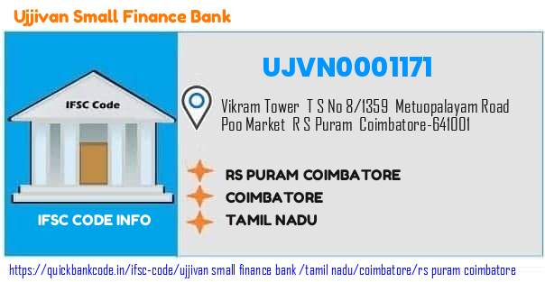 UJVN0001171 Ujjivan Small Finance Bank. R S Puram