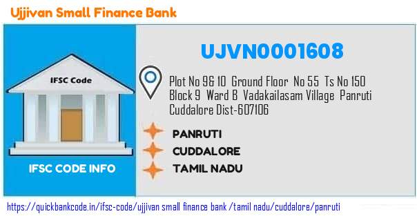 Ujjivan Small Finance Bank Panruti UJVN0001608 IFSC Code