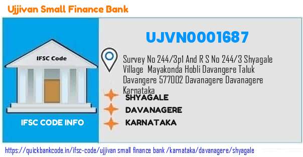 Ujjivan Small Finance Bank Shyagale UJVN0001687 IFSC Code