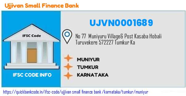 UJVN0001689 Ujjivan Small Finance Bank. Muniyur