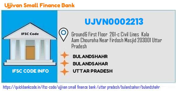 Ujjivan Small Finance Bank Bulandshahr UJVN0002213 IFSC Code