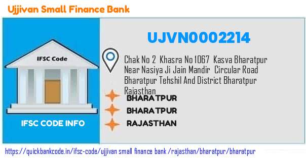 UJVN0002214 Ujjivan Small Finance Bank. Bharatpur