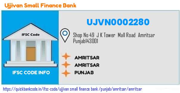 Ujjivan Small Finance Bank Amritsar UJVN0002280 IFSC Code
