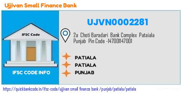 Ujjivan Small Finance Bank Patiala UJVN0002281 IFSC Code