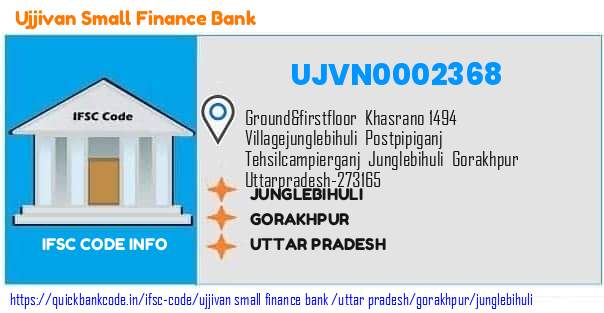 Ujjivan Small Finance Bank Junglebihuli UJVN0002368 IFSC Code