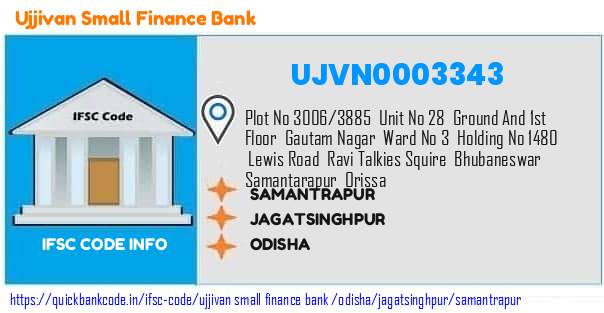 Ujjivan Small Finance Bank Samantrapur UJVN0003343 IFSC Code