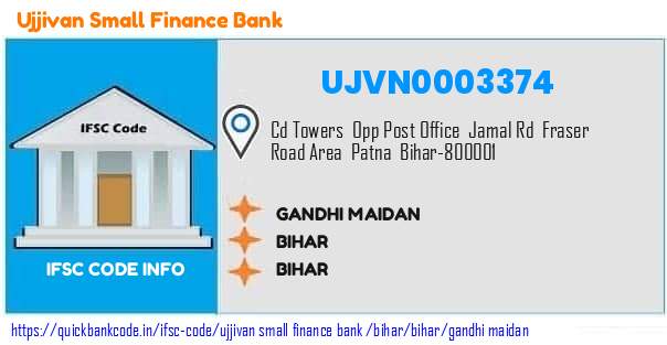Ujjivan Small Finance Bank Gandhi Maidan UJVN0003374 IFSC Code