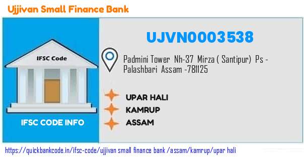 Ujjivan Small Finance Bank Upar Hali UJVN0003538 IFSC Code