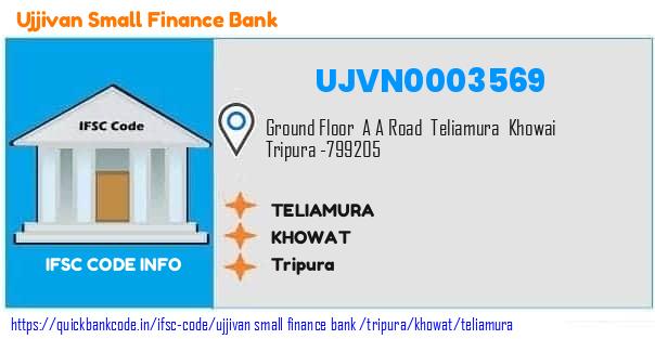 Ujjivan Small Finance Bank Teliamura UJVN0003569 IFSC Code