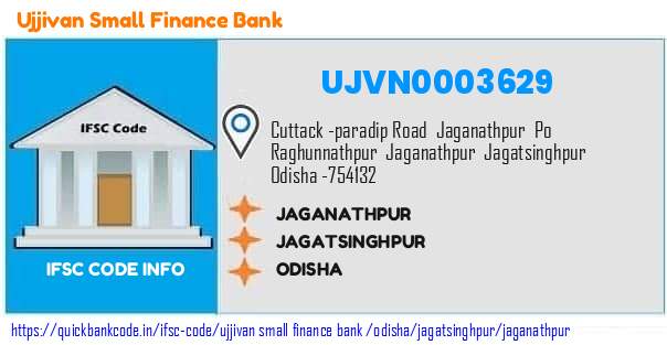Ujjivan Small Finance Bank Jaganathpur UJVN0003629 IFSC Code