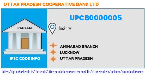 Uttar Pradesh Cooperative Bank Aminabad Branch UPCB0000005 IFSC Code