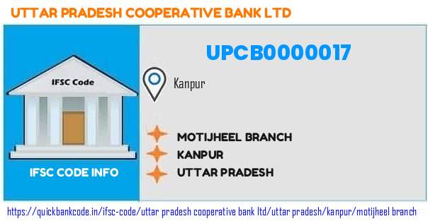 Uttar Pradesh Cooperative Bank Motijheel Branch UPCB0000017 IFSC Code