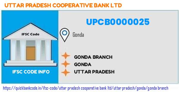 Uttar Pradesh Cooperative Bank Gonda Branch UPCB0000025 IFSC Code