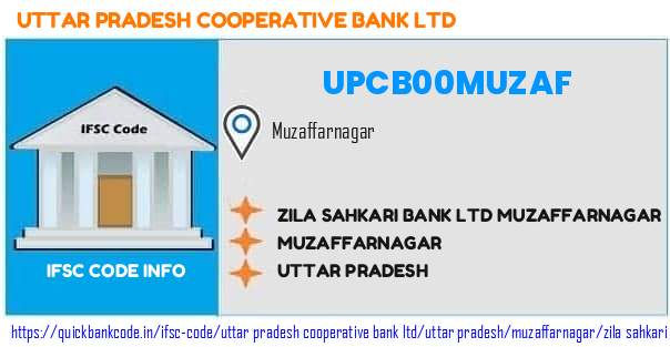 Uttar Pradesh Cooperative Bank Zila Sahkari Bank  Muzaffarnagar UPCB00MUZAF IFSC Code