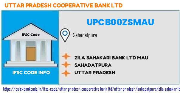 Uttar Pradesh Cooperative Bank Zila Sahakari Bank  Mau UPCB00ZSMAU IFSC Code