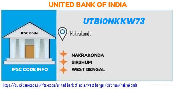 United Bank of India Nakrakonda UTBI0NKKW73 IFSC Code