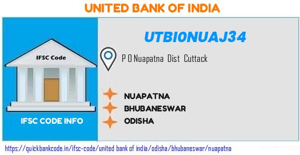 United Bank of India Nuapatna UTBI0NUAJ34 IFSC Code