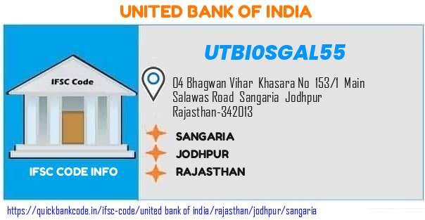 United Bank of India Sangaria UTBI0SGAL55 IFSC Code