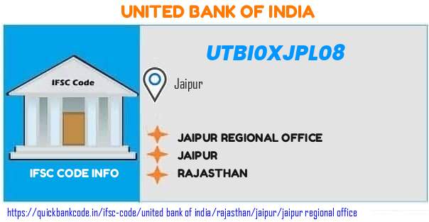 United Bank of India Jaipur Regional Office UTBI0XJPL08 IFSC Code