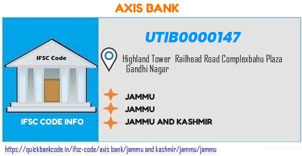 Axis Bank Jammu UTIB0000147 IFSC Code