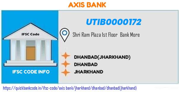 Axis Bank Dhanbadjharkhand UTIB0000172 IFSC Code