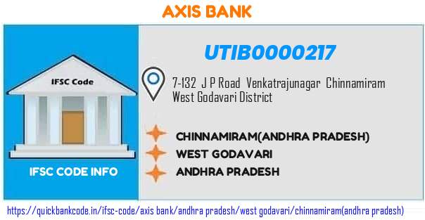 Axis Bank Chinnamiramandhra Pradesh UTIB0000217 IFSC Code