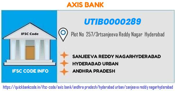 Axis Bank Sanjeeva Reddy Nagarhyderabad UTIB0000289 IFSC Code