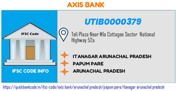 Axis Bank Itanagar Arunachal Pradesh  UTIB0000379 IFSC Code