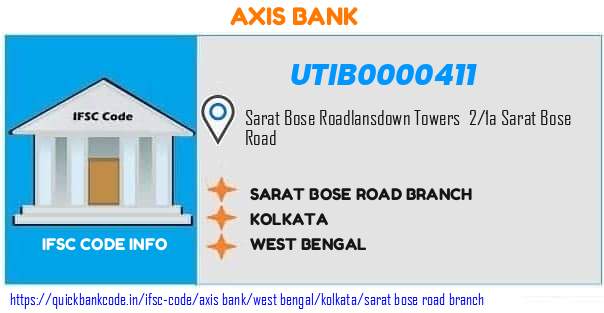 Axis Bank Sarat Bose Road Branch UTIB0000411 IFSC Code