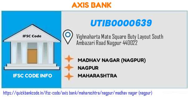 Axis Bank Madhav Nagar nagpur UTIB0000639 IFSC Code