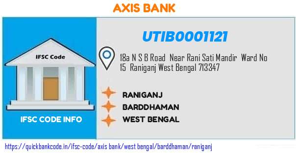 Axis Bank Raniganj UTIB0001121 IFSC Code