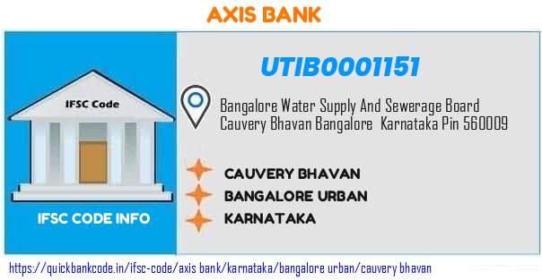 Axis Bank Cauvery Bhavan UTIB0001151 IFSC Code