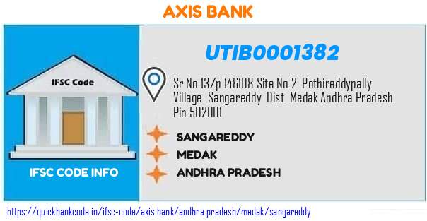 UTIB0001382 Axis Bank. SANGAREDDY